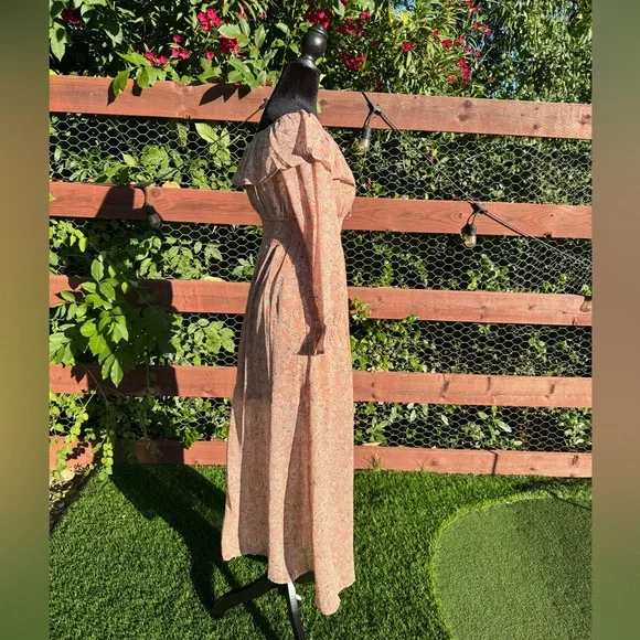 Promesa Peach Floral Off-Shoulder Maxi Dress - Picture 3 of 11